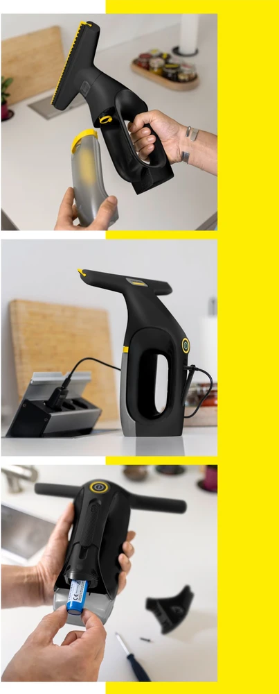 Langų valiklis Karcher WV 3 Comfort Precision Juodas (1.633-693.0)