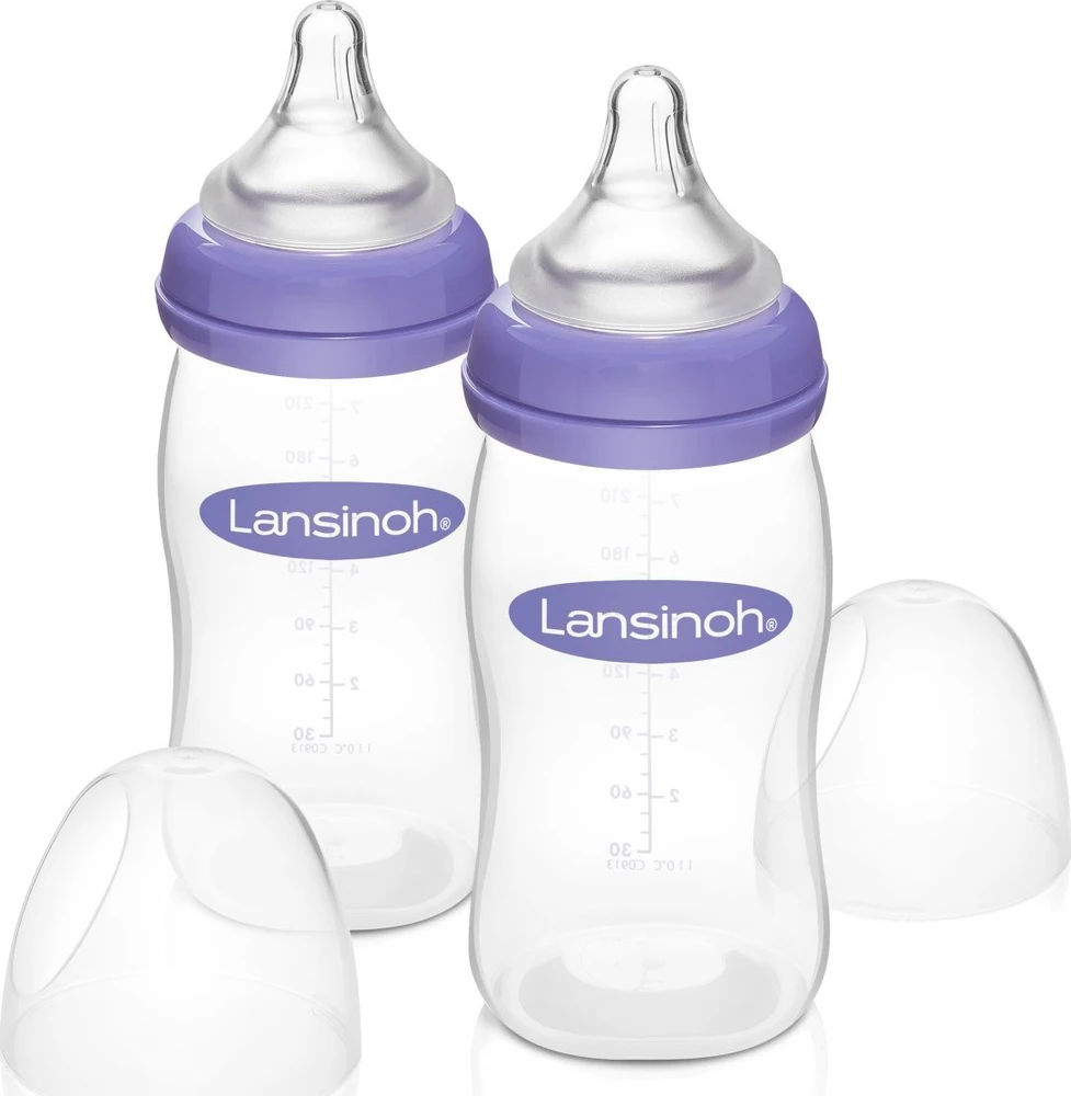 LANSINOH 240 ml maitinimo buteliukai, 2 vnt.