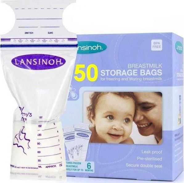 "Lansinoh" motinos pieno laikymo maišeliai 50 vnt