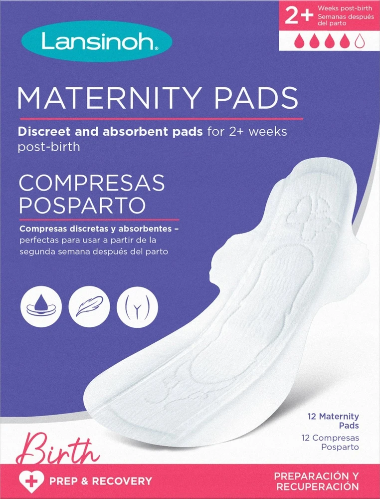 LANSINOH diskretiški ir sugeriantys paketai M, praėjus 2 savaitėms po gimdymo Discreet&Absorbent, 12 vnt.