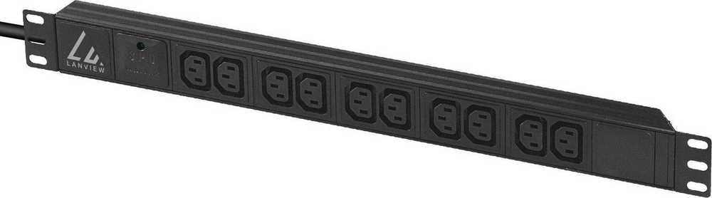 Lanview 19�� 10-way c13 outlets with