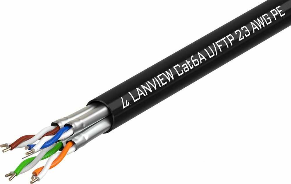 Lanview Cat6a U-FTP tinklo kabelis