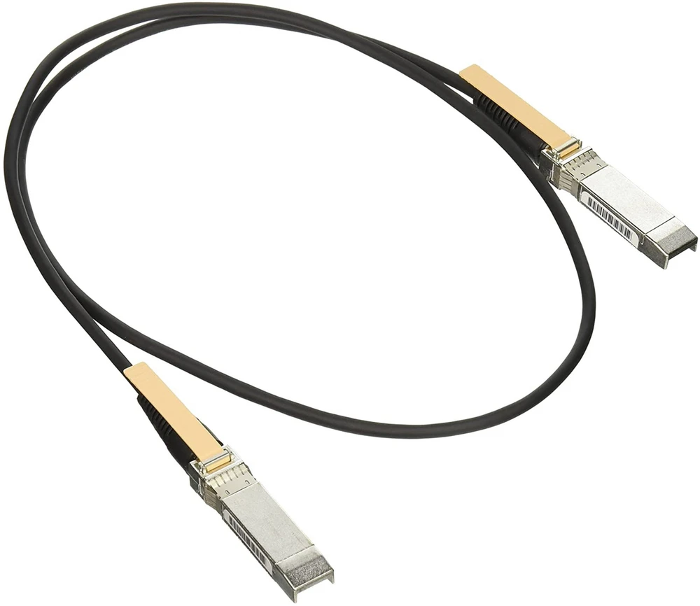 Lanview Carruzzo Cisco 10GBASE-CU SFP+ Cable 1 Meter „InfiniBand“ arba šviesolaidinis kabelis 1 m SFP+ Juoda