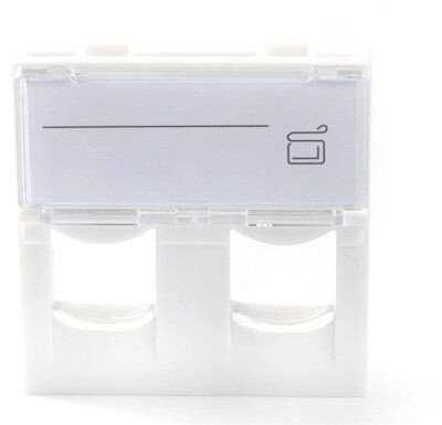 Lanview EURO OUTLET 45x45 - 2-PORT