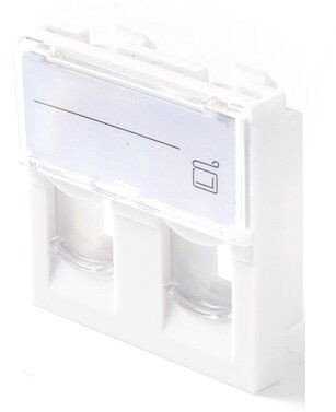 Lanview EURO OUTLET 45x45 - 2-PORT