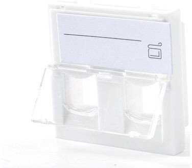Lanview EURO OUTLET 45x45 - 2-PORT