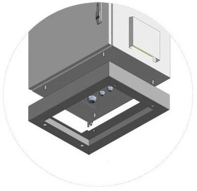 Lanview IP55 W=600 D=450 H=100mm