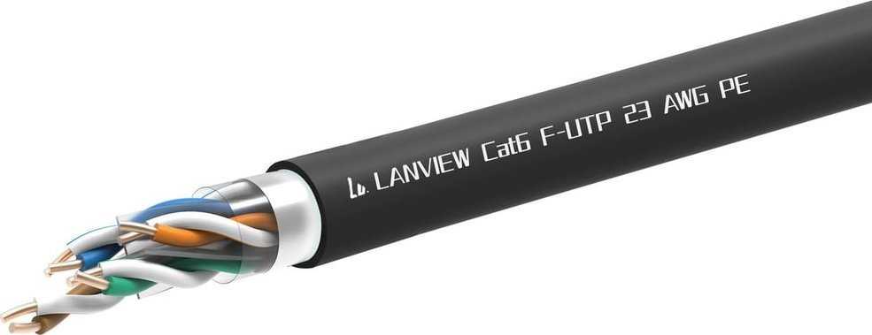 Lanview Lanview LVN-CAT6PE-FUTP-305M Cat6 F/UTP (FTP) tinklo kabelis