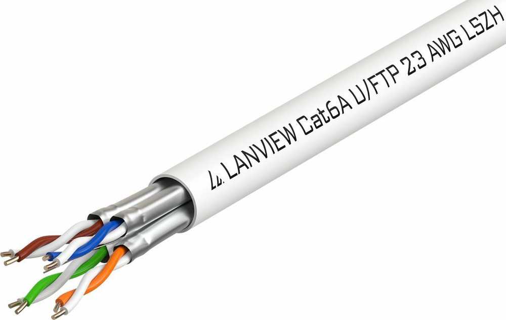 Lanview Lanview LVN122430 tinklo kabelis Baltas 500 m Cat6a U/FTP (STP)