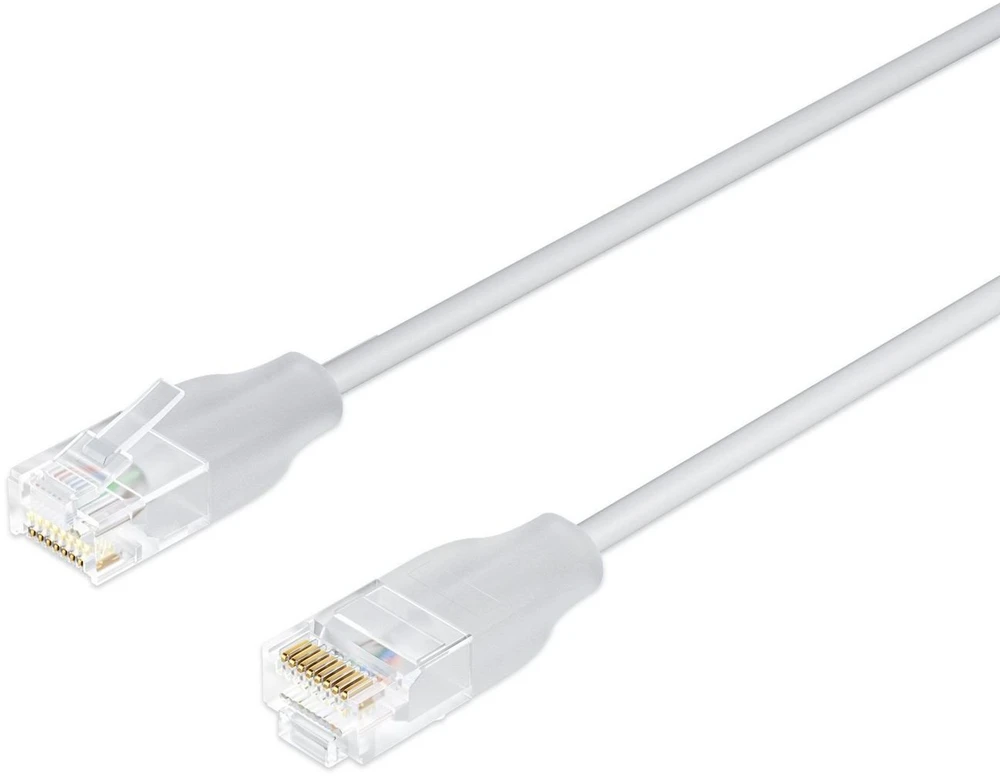 Lanview Kabelis sieciowy LightFlex, Cat.6, U/UTP, TPE, LSZH, balta, 8 m (LV-LIGHT-UTP608W)