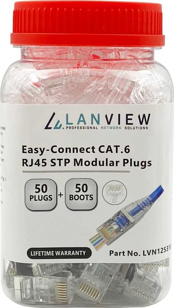 Lanview RJ45 STP kištukas Cat6 skirtas
