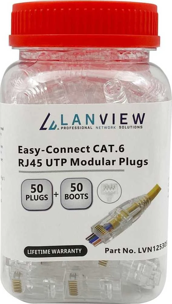 Lanview RJ45 UTP kištukas Cat6 skirtas