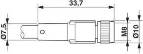 Lapp Kabelis LAPP Jungiamasis kabelis 5m su 4 P FIELDBUS M8 S / A AB-C4-5.0PUR-M8FS (22260310)