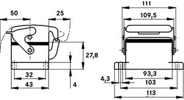 LAPP Pulpitinis lizdo korpusas EPIC H-B 16 AD-LB (10073900)