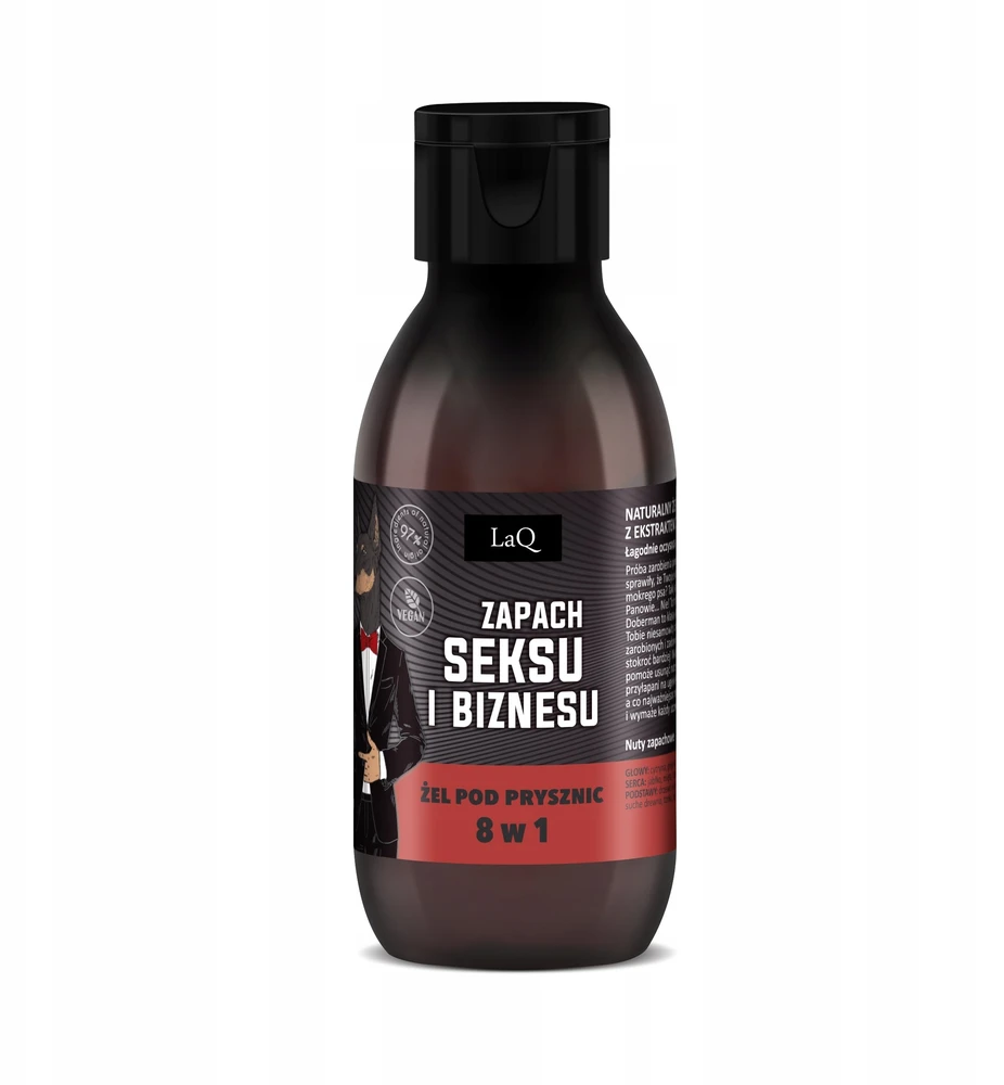 LaQ Mini dušo želė 8 viename, sekso ir verslo kvapas, 100 ml