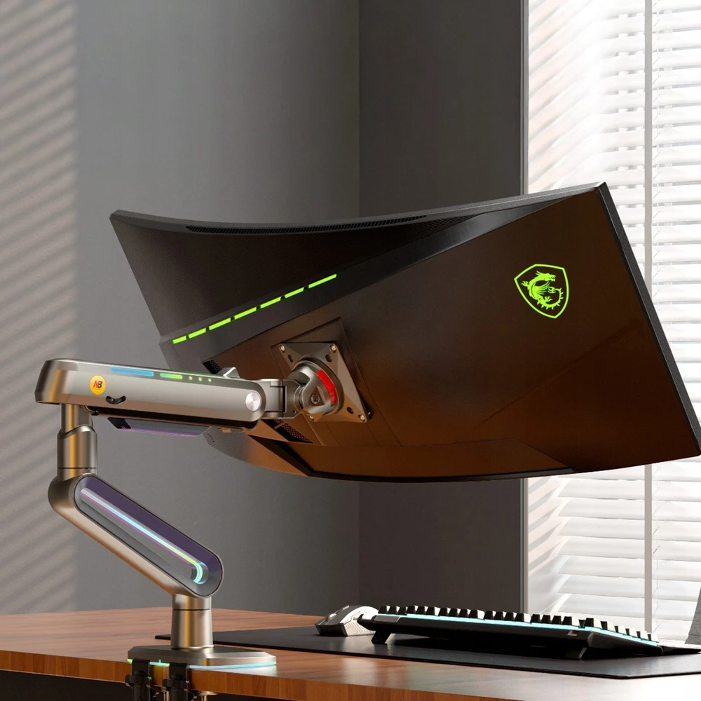 Larbre Vert Laikiklis monitoriui F6-XM 32''-60'' įlankos mėlyna RGB apšvietimas Žaidimams