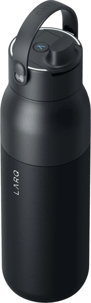 Gertuvė LARQ PureVis 2 buteliukas – išmanus, savaime išsivalantis filtro buteliukas, UV-C šviesa, 1 l (obsidiano juodas)