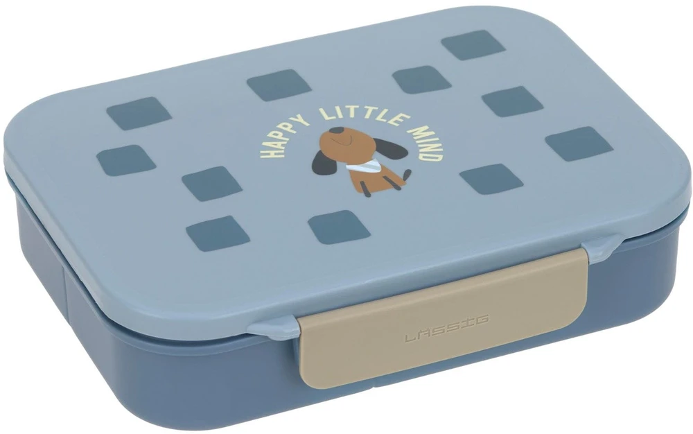 Lassig Bento Pattern Party Mėlyna/žalias su przegródkami