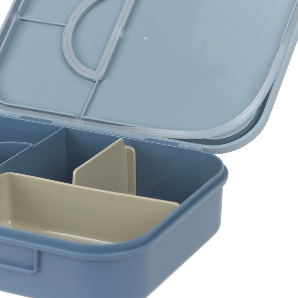 Lassig Bento Pattern Party Mėlyna/žalias su przegródkami