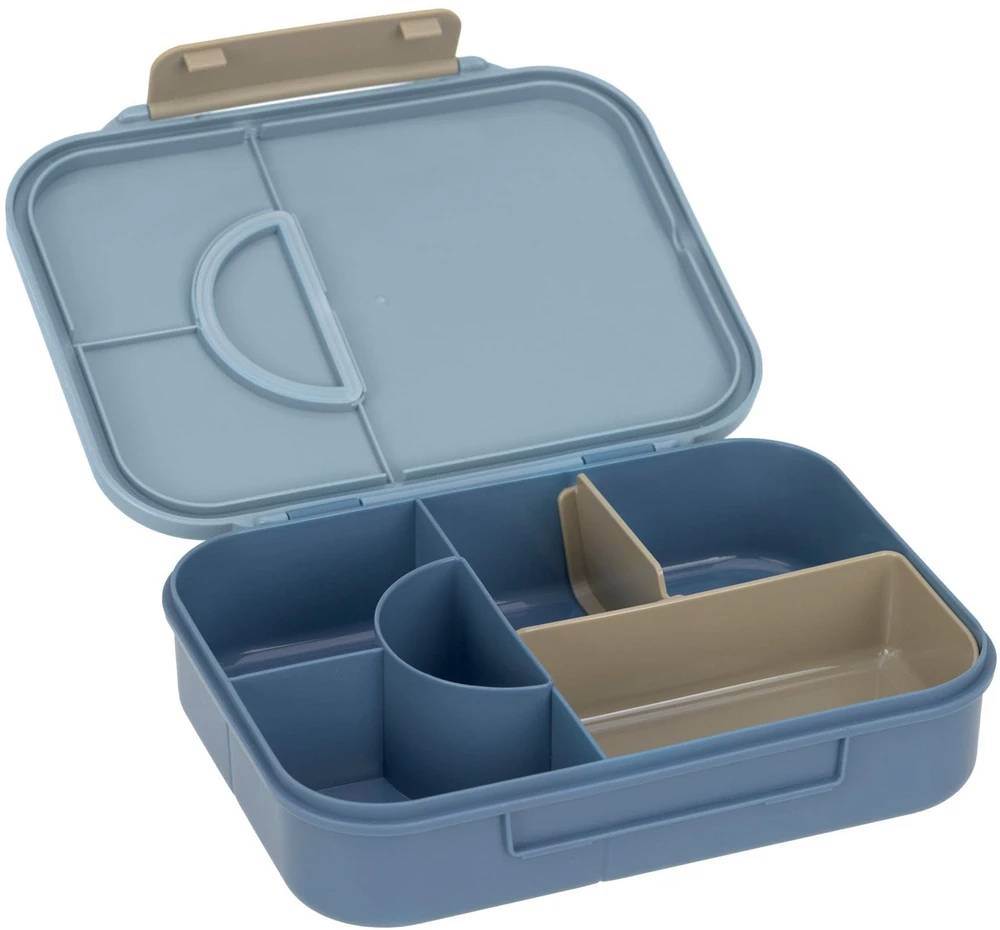 Lassig Bento Pattern Party Mėlyna/žalias su przegródkami