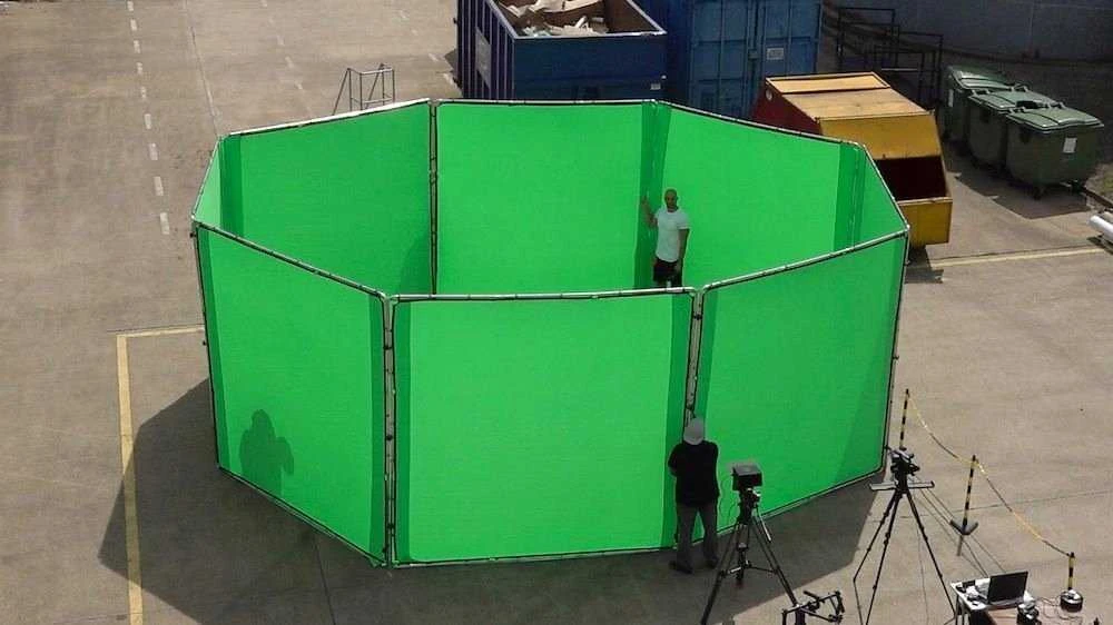 Studio įranga - Lastolite StudioLink Chroma žalia 3x3m rinkinys