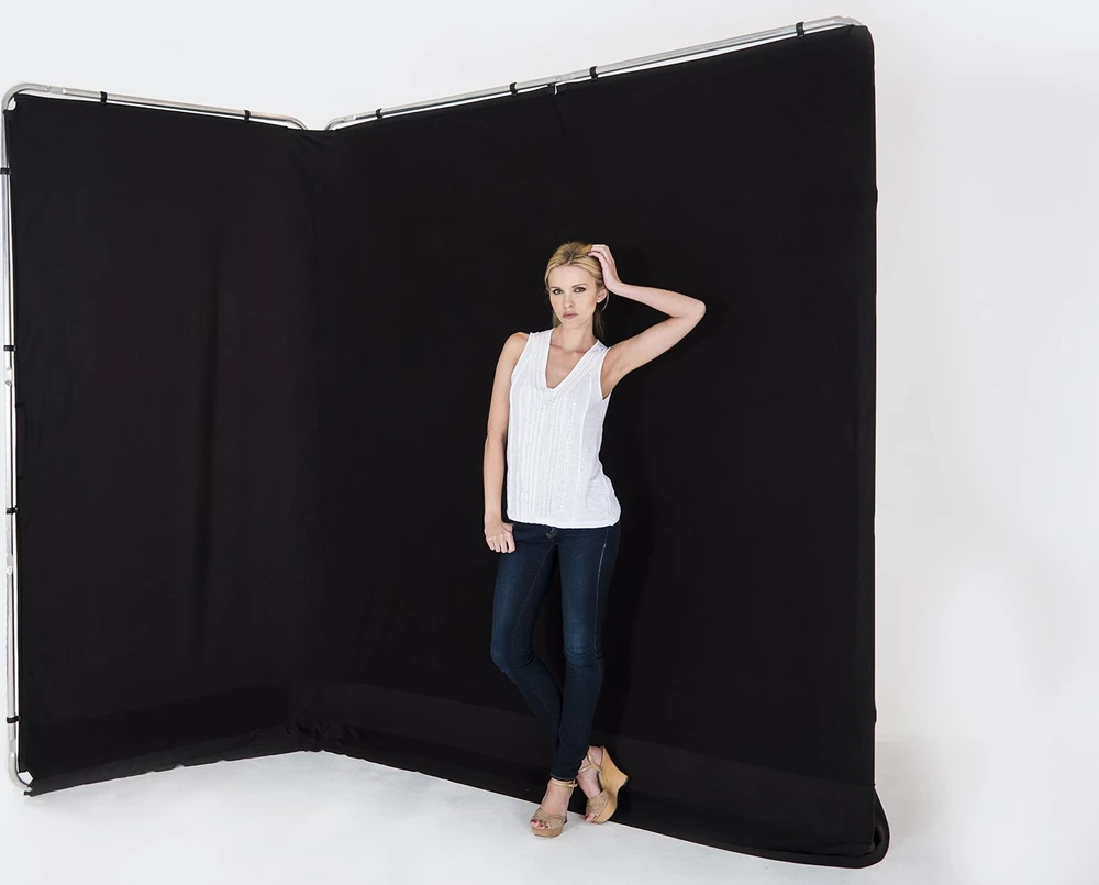 Fotografijos fonas - Lastolite Tło Panoramic 4m Frame Juodas