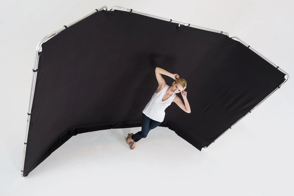 Fotografijos fonas - Lastolite Tło Panoramic 4m Frame Juodas