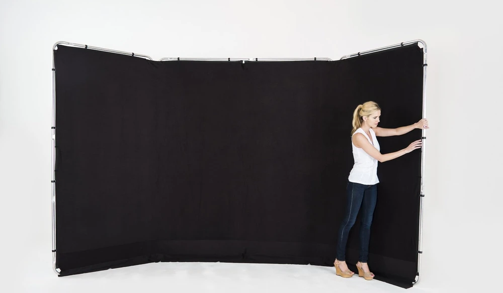 Fotografijos fonas - Lastolite Tło Panoramic 4m Frame Juodas