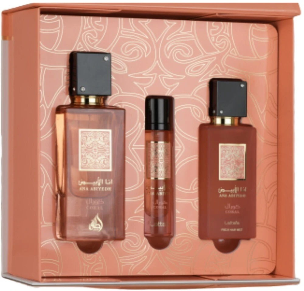 Lattafa Ana Abiyedh Coral rinkinys U, 60 ml rinkinys