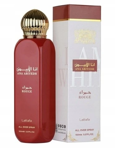 Lattafa Ana Abiyedh Rouge Body Purškiklis, 150 ml