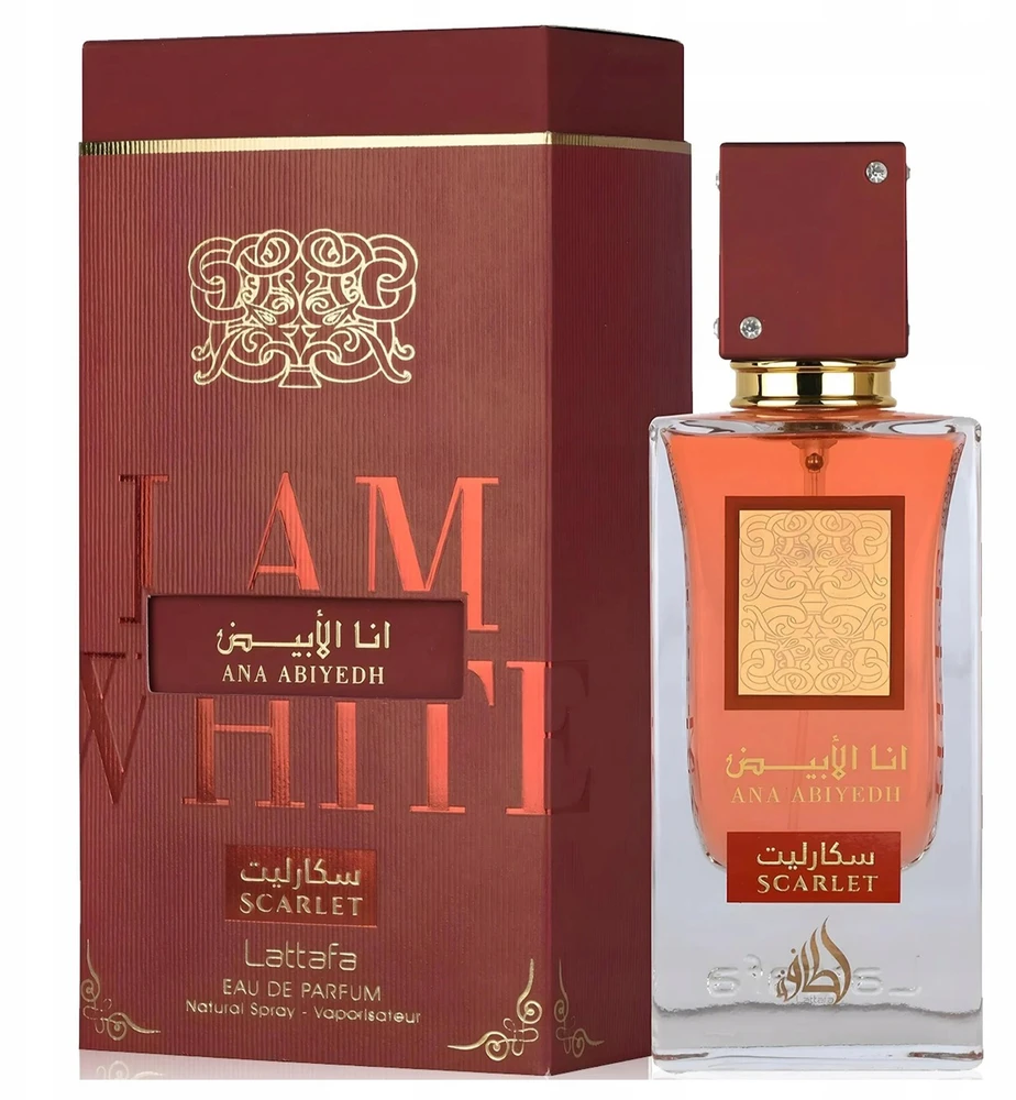Lattafa Ana Abiyedh Scarlet EDP parfumuotas vanduo unisex, 60 ml