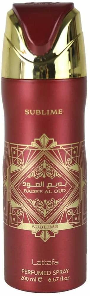 Lattafa Badee Al Oud Sublime Perfumed Purškiklis parfumuotas dezodorantas, 200 ml
