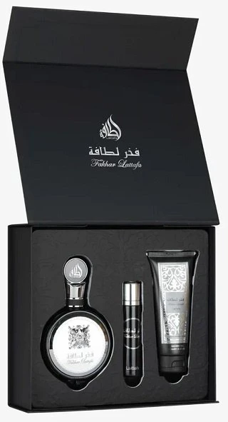 Lattafa Fakhar Men EDP 100ml + EDP 12ml + Dušo želė 100ml