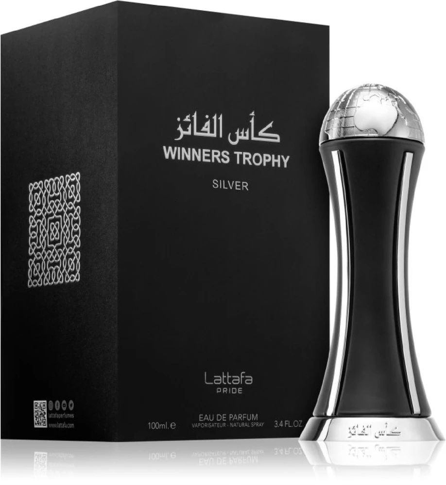 Lattafa Pride Al Khas Winners Trophy Sidabrinis EDP parfumuotas vanduo unisex, 100 ml