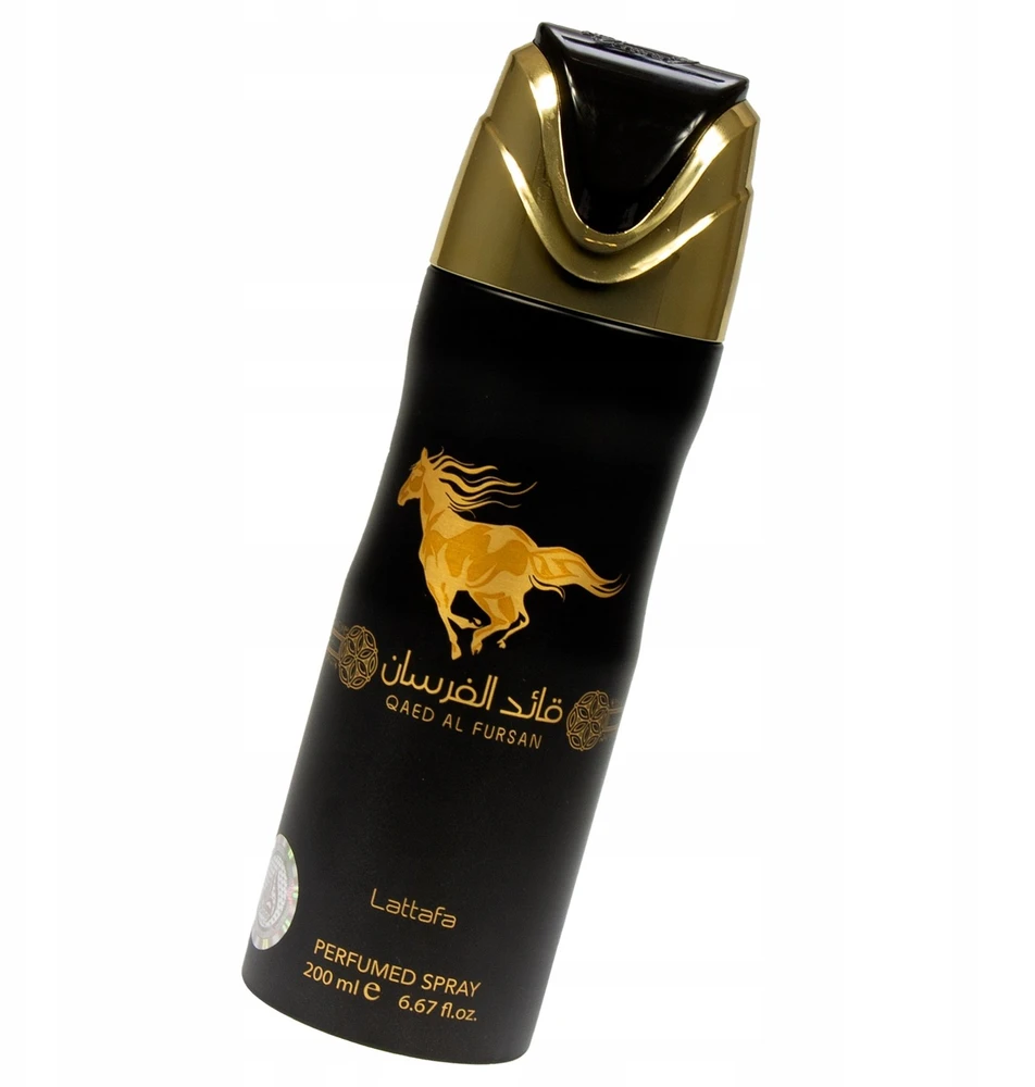„Lattafa Qaed Al Fursan“ unisex kvapusis dezodorantas su violetiniu atspalviu, 200 ml