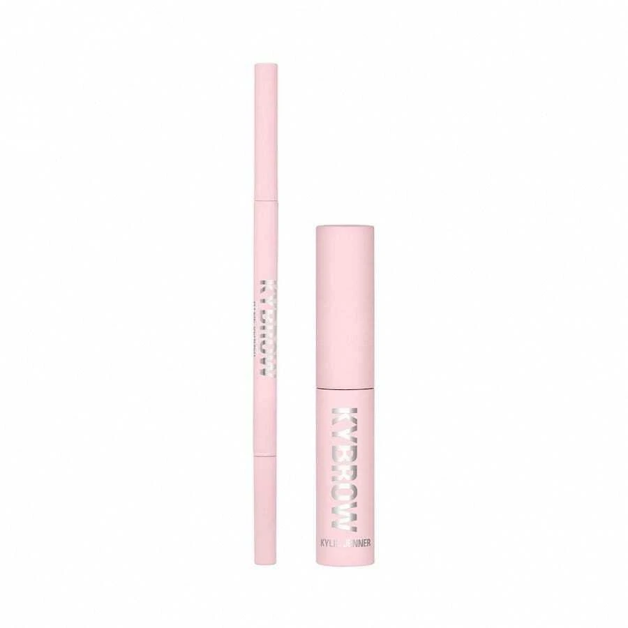 Rinkinys „Kylie Cosmetics“: „Kybrow Defined Eyebrow“ kreminis pieštukas ir 2-in-1 002 Auburn 0,09 g + „By Kylie Define“ antakių gelis permatomas, 5 ml
