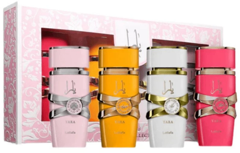 Lattafa Yara Collection Giftset arabiškų kvepalų rinkinys, 4 x 5 ml