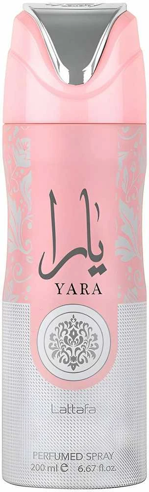 Lattafa Yara Perfumed Purškiklis parfumuotas dezodorantas, 200 ml