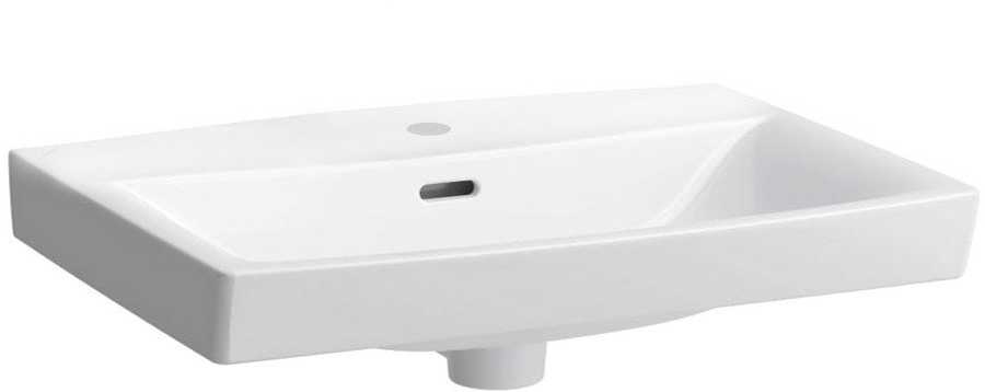 Laufen Pro Nordic praustuvas 60x42cm su maišytuvo anga, baltas