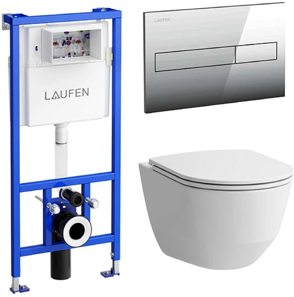 Laufen UNITAZO KOMPLEKTAS SU RĖMU PRO RIMLESS