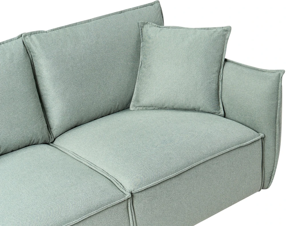 Sofa Beliani 5 vietų poilsio baldų komplektas KUNES šviesiai žalias