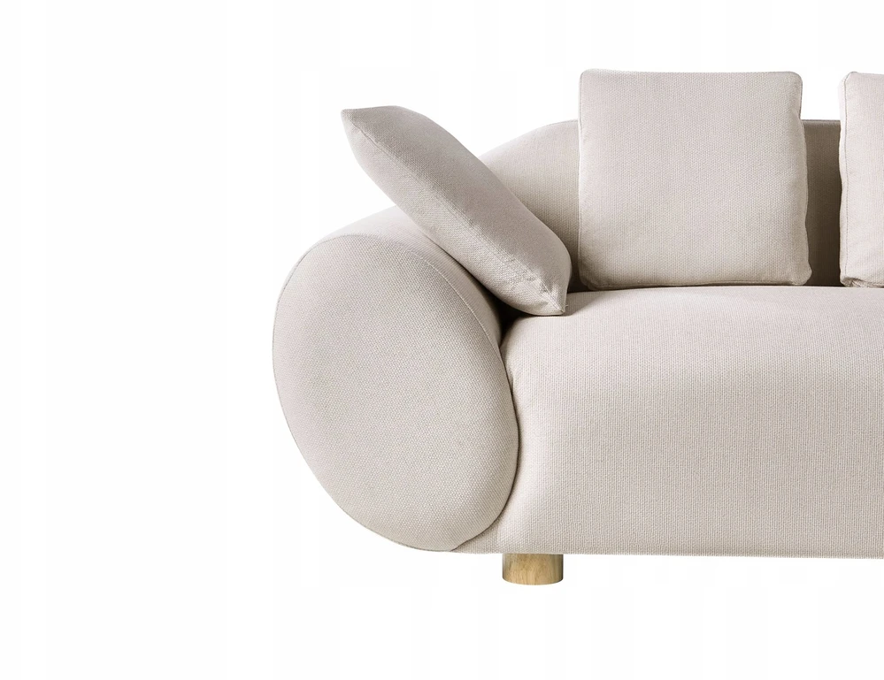 Sofa Beliani 4 asmenų svetainės baldų komplektas RINGEL šviesiai smėlio spalvos