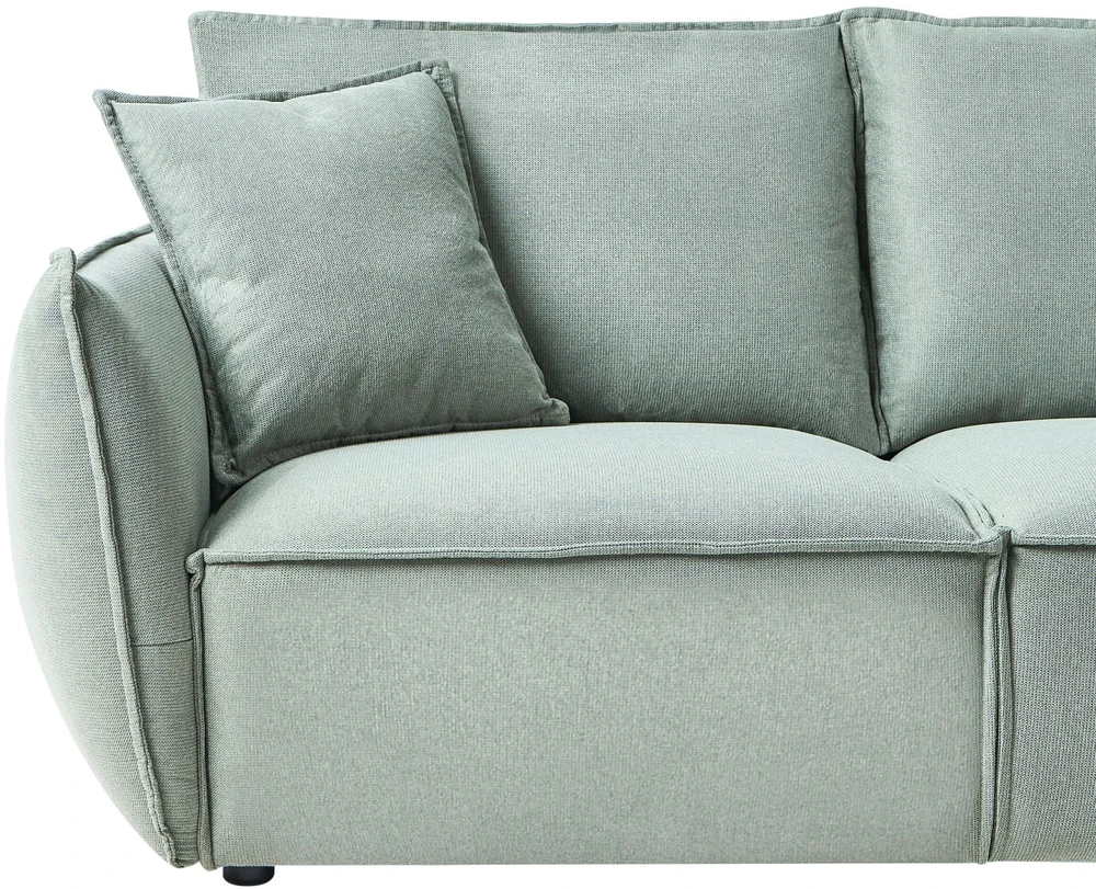 Sofa Beliani 5 vietų poilsio baldų komplektas KUNES šviesiai žalias