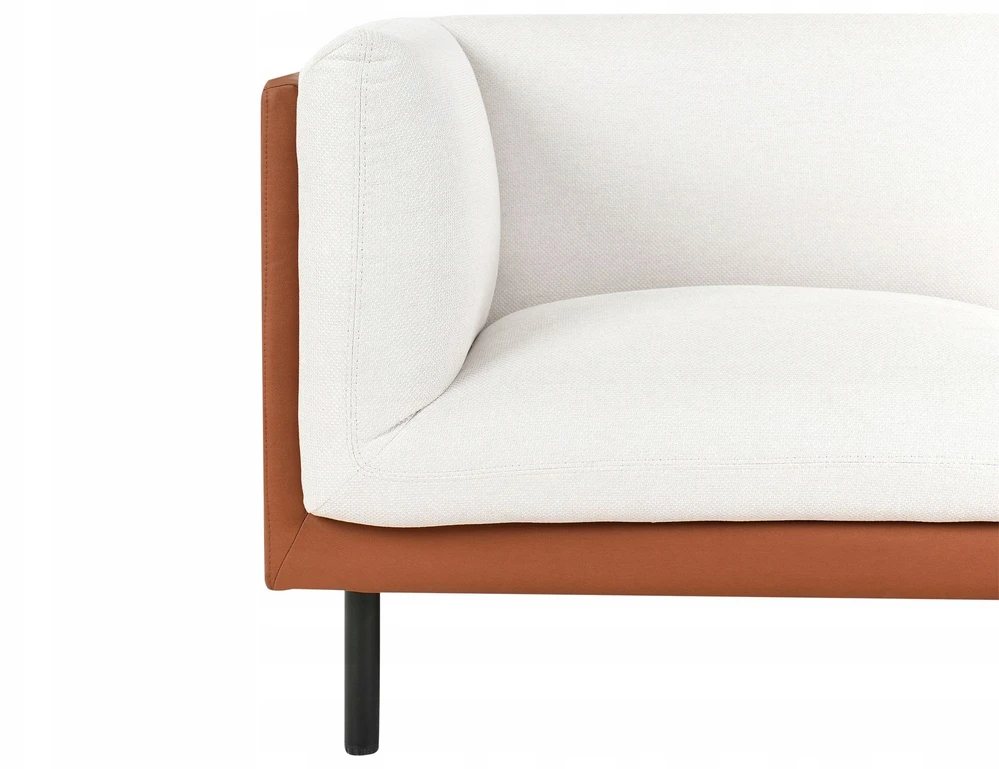 Sofa Beliani 5 vietų baldų komplektas VORGOD, kreminė balta