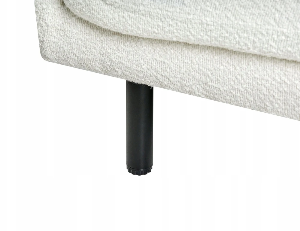 Sofa Beliani 5 vietų svetainės baldų komplektas VORGOD Boucle, kreminės baltos spalvos