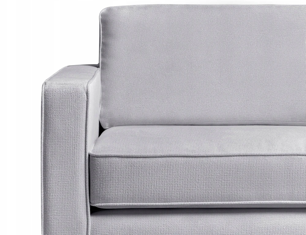 Sofa Beliani 4 vietų svetainės baldų komplektas SAVALEN šviesiai pilkas
