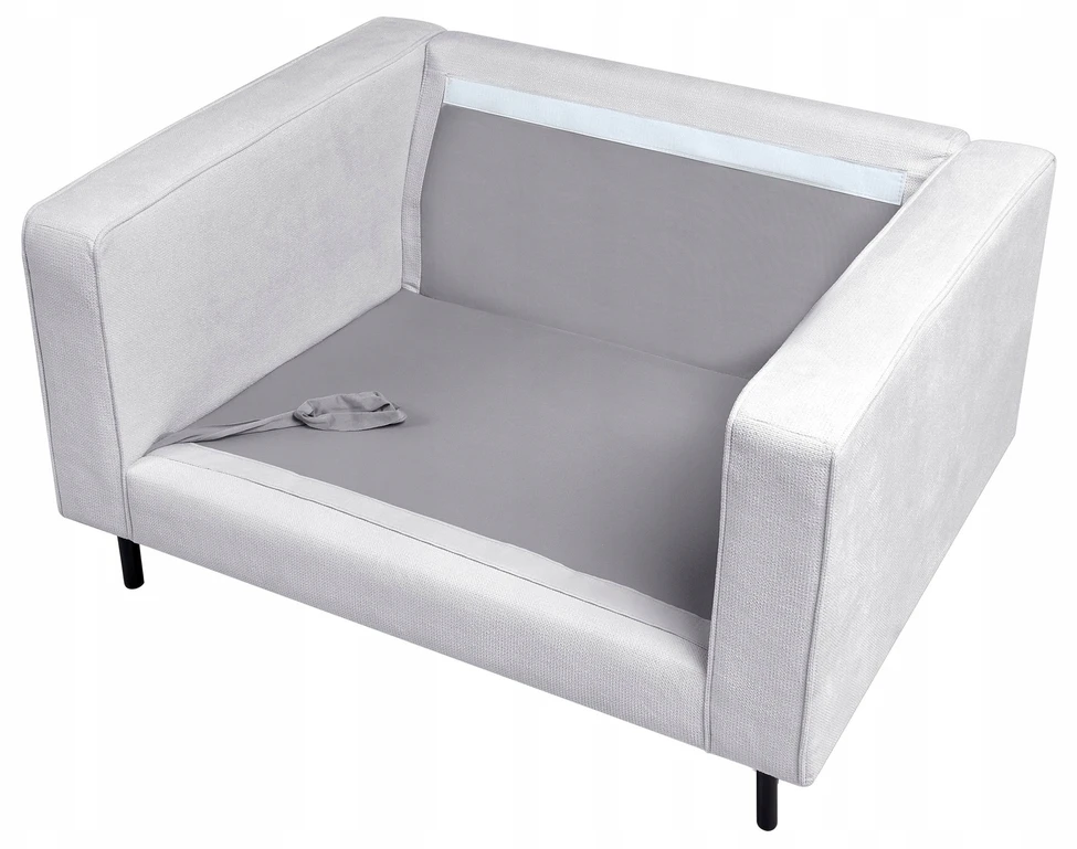Sofa Beliani 4 vietų svetainės baldų komplektas SAVALEN šviesiai pilkas