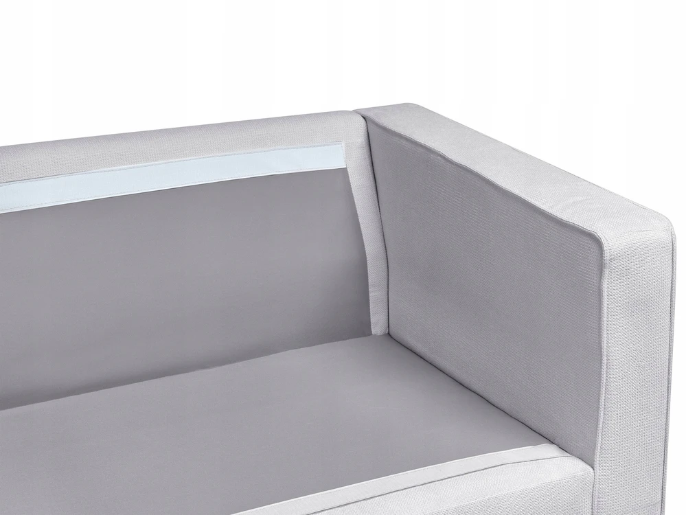 Sofa Beliani 4 vietų svetainės baldų komplektas SAVALEN šviesiai pilkas