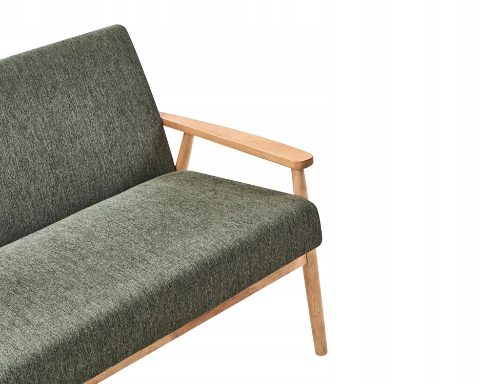 Sofa Beliani 6 vietų svetainės baldų komplektas ESRUM šviesiai rudas / žalias