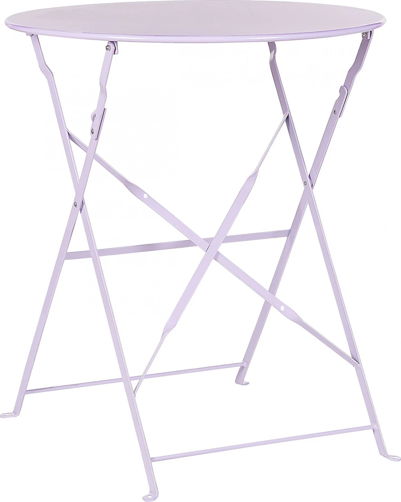 Lauko baldų komplektas Beliani Balkono baldų komplektas FIORI sulankstomas, metalinis, violetinis